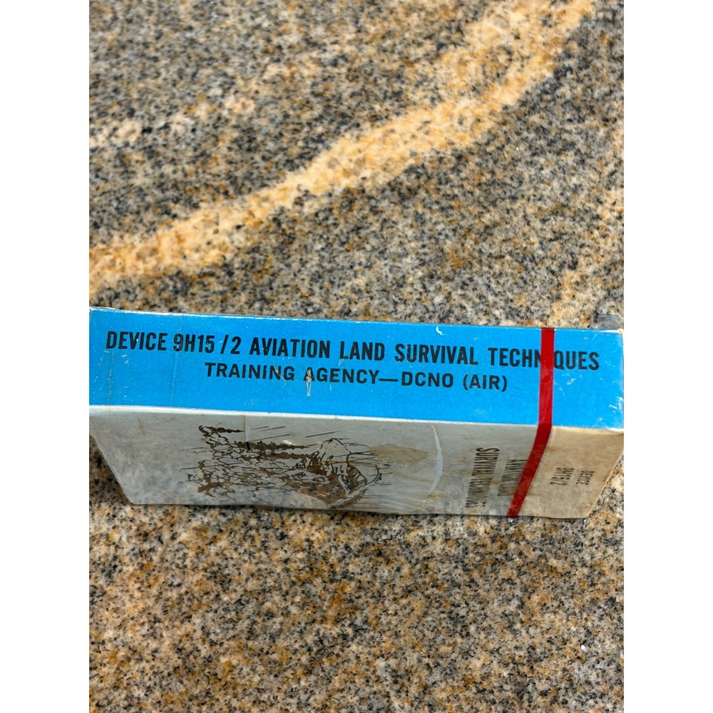1973 US Navy Aviation Land Survival Techniques Training Cards Sealed Military - Picture 6 of 6